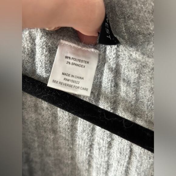 Central Park West Juniper Knit Jumpsuit in Heather Grey Long Sleeve L /NWOT - Picture 10 of 14